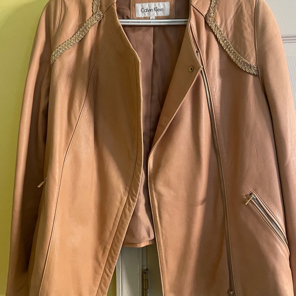 Women jacket size L, real leather,